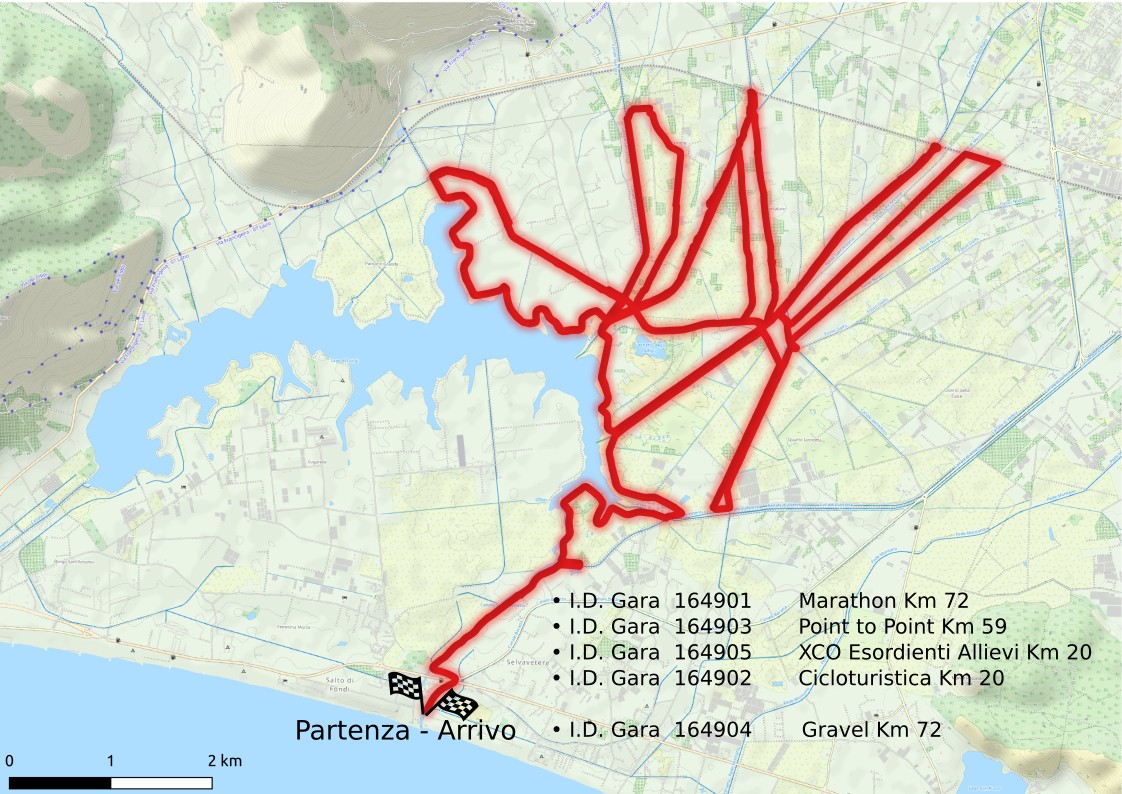 MAPPA DEI PERCORSI